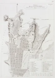 Plan de la ville de Sydney, de Voyage autour du monde (1817-20), publié 1822-24